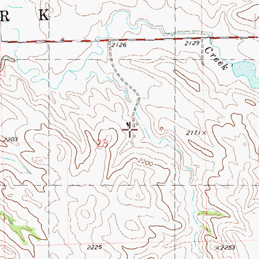 Topographic Map of D Jorgenson Ranch, ND