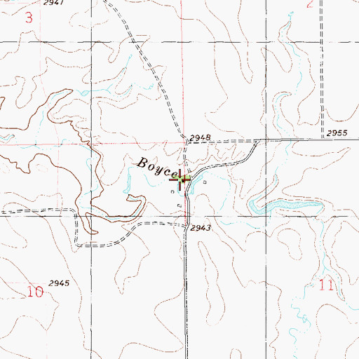 Topographic Map of G Strom Ranch, ND