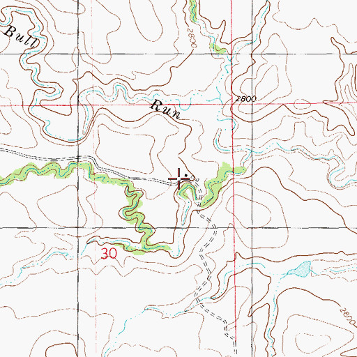 Topographic Map of Northrup Ranch, ND