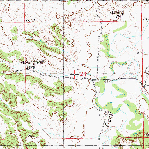 Topographic Map of K Hafele Ranch, ND