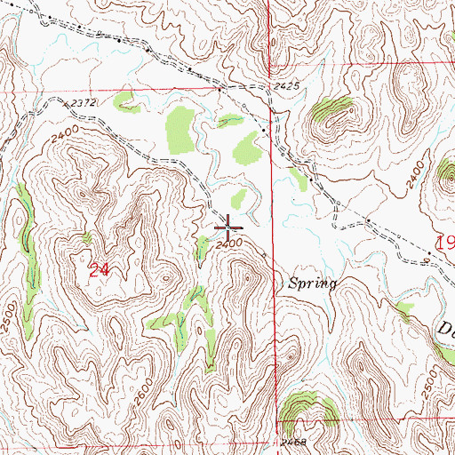 Topographic Map of Ray Ranch, ND