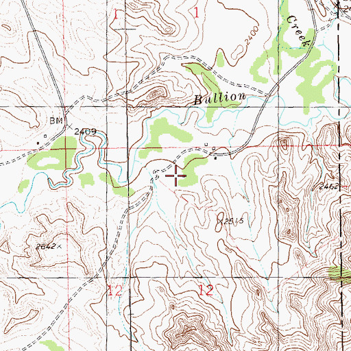 Topographic Map of Wasepka Ranch, ND