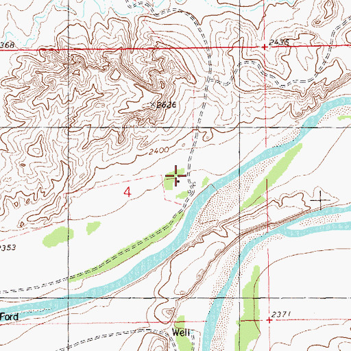 Topographic Map of Paasch Ranch, ND
