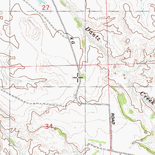 Topographic Map of Gunkel Ranch, ND