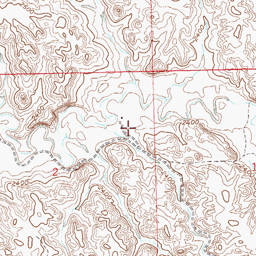 Topographic Map of Oyhus Ranch, ND