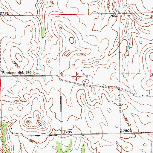 Topographic Map of Rodakowski Ranch, ND