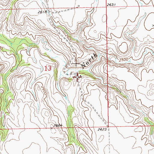 Topographic Map of Lillibridge Ranch, ND
