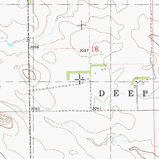 Topographic Map of E Fischer Ranch, ND
