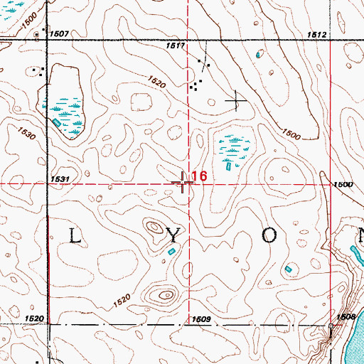Topographic Map of Elsler Post Office (historical), ND