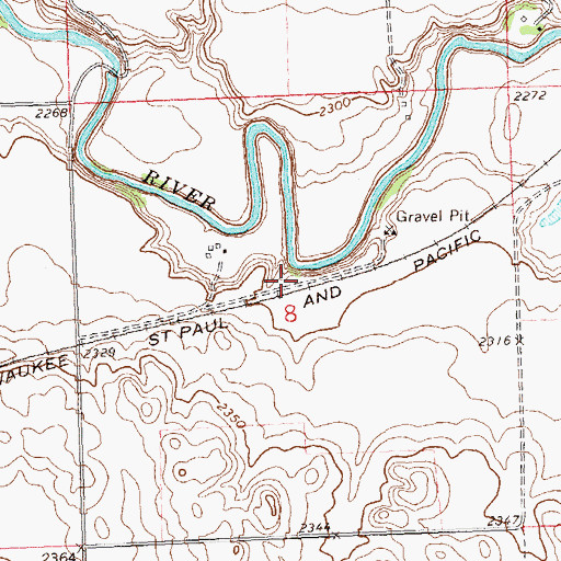 Topographic Map of Odessa (historical), ND