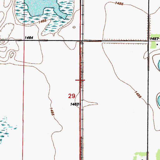Topographic Map of City of Maza, ND