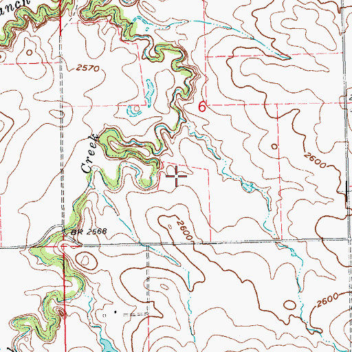 Topographic Map of Unorganized Territory of West Stark, ND