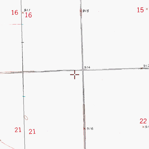Topographic Map of Township of Warren, ND