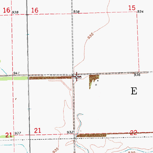 Topographic Map of Township of Everest, ND