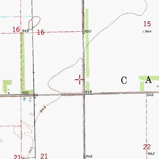 Topographic Map of Township of Casselton, ND