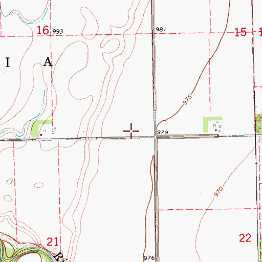 Topographic Map of Township of Amenia, ND