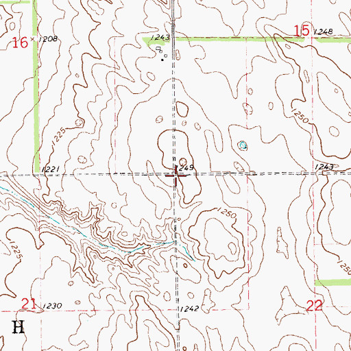 Topographic Map of Township of Rich, ND
