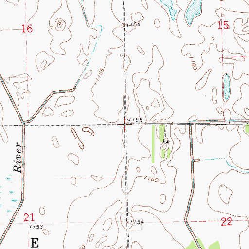 Topographic Map of Township of Lake, ND