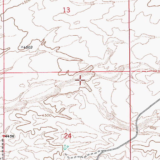 Topographic Map of Robertson Wash, AZ