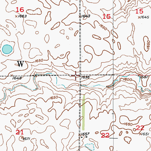 Topographic Map of Township of Sharlow, ND