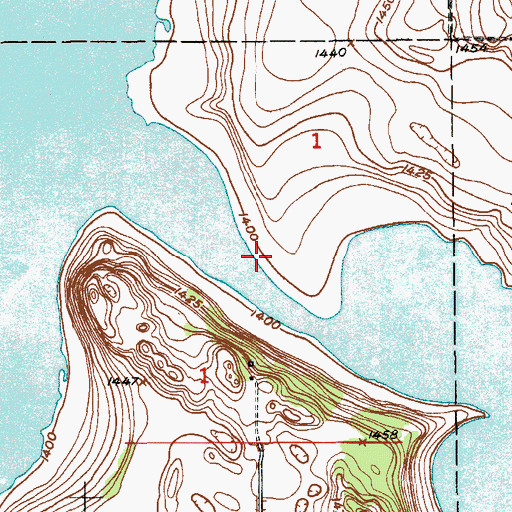 Topographic Map of Township of Lake, ND