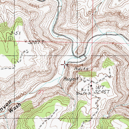 Topographic Map of Robinson Canyon, AZ
