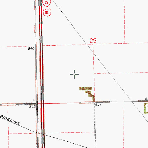 Topographic Map of Township of Grand Forks, ND