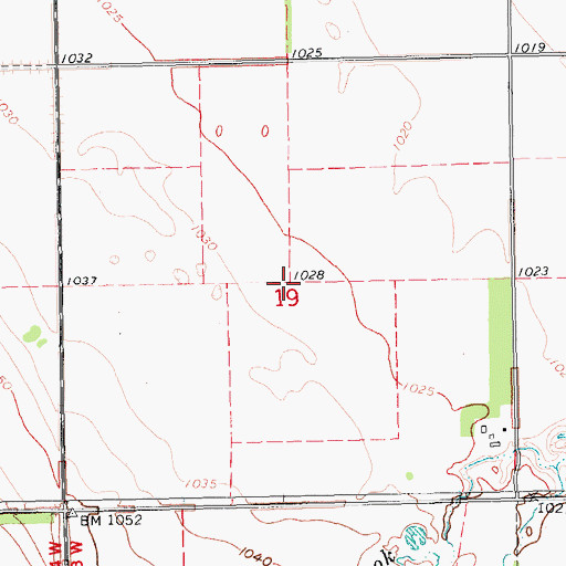 Topographic Map of Township of Chester (historical), ND