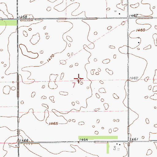 Topographic Map of Township of Helena (historical), ND