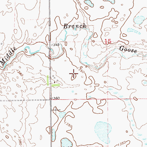 Topographic Map of Township of Finley, ND