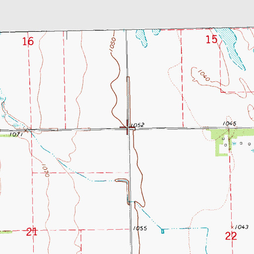 Topographic Map of Township of Norman, ND