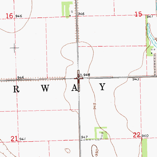 Topographic Map of Township of Norway, ND