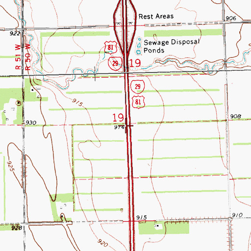 Topographic Map of Township of Buxton (historical), ND