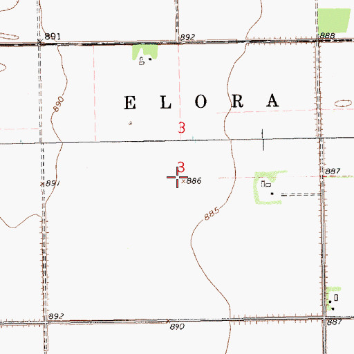 Topographic Map of Township of Park (historical), ND