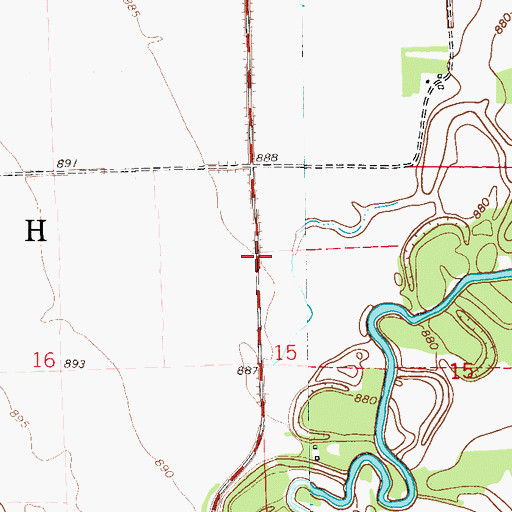 Topographic Map of Township of Saint Joseph, ND