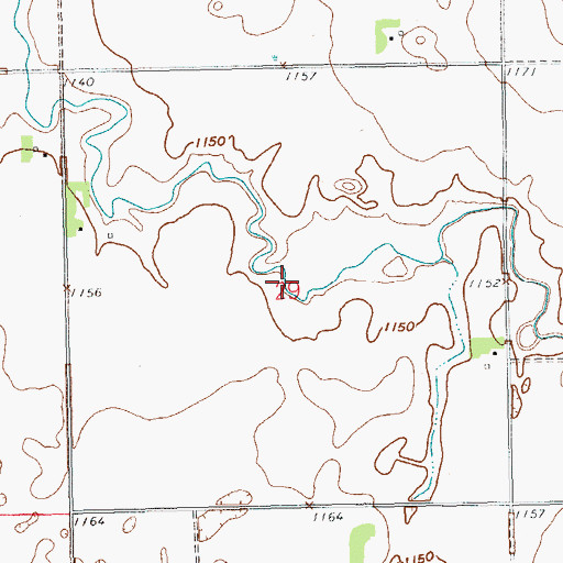Topographic Map of Township of Kingston (historical), ND