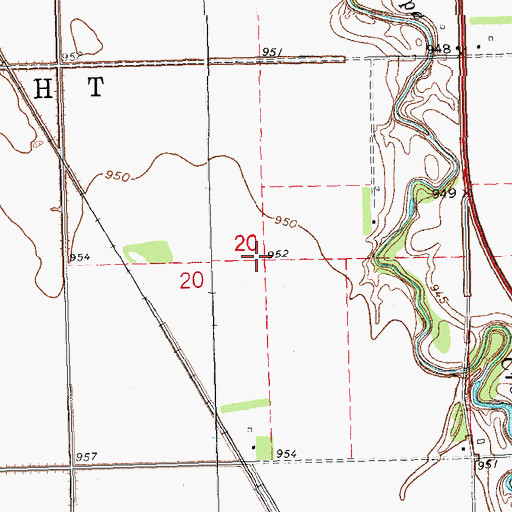Topographic Map of Township of Dwight (historical), ND