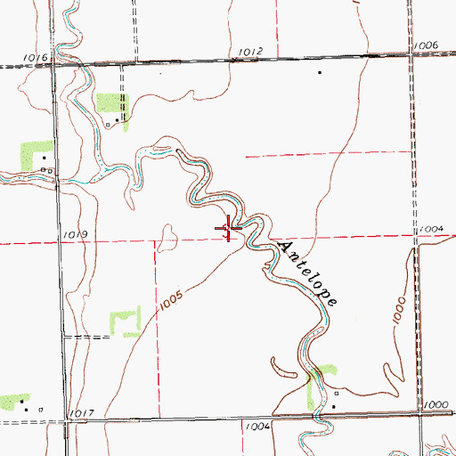Topographic Map of Township of Grafton, ND
