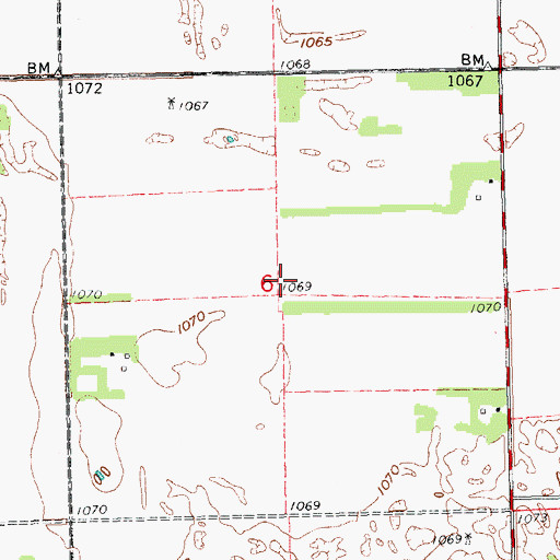 Topographic Map of Township 5, ND