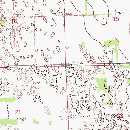 Topographic Map of Township of Viking, ND