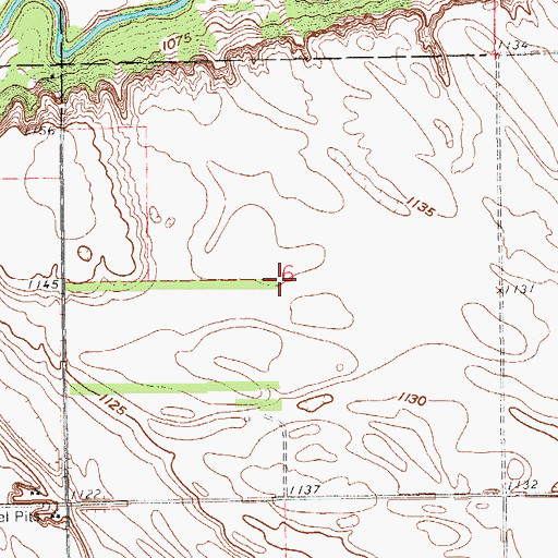 Topographic Map of Township of Big Bend (historical), ND