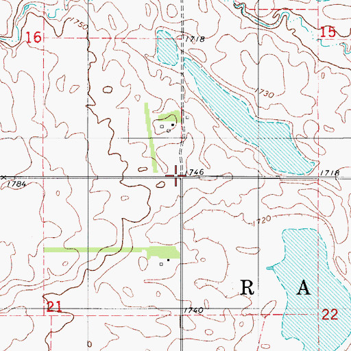 Topographic Map of Township of Ray, ND
