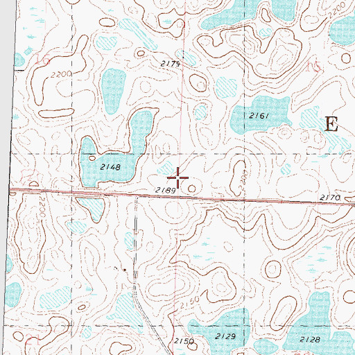 Topographic Map of Township of Egan, ND
