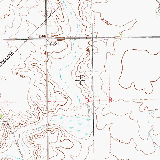 Topographic Map of Township of Sioux, ND