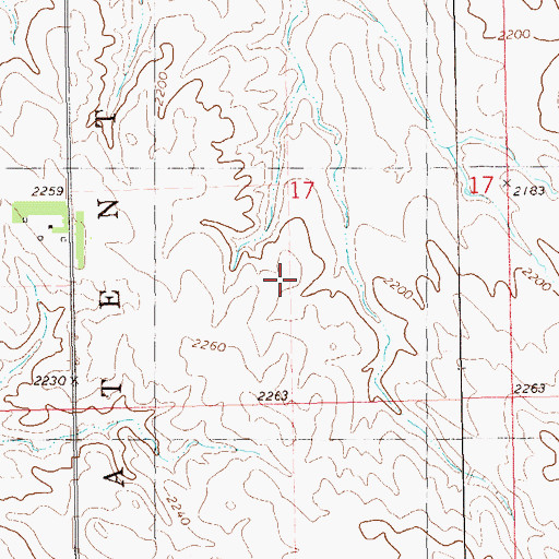 Topographic Map of Township of Patent Gate, ND