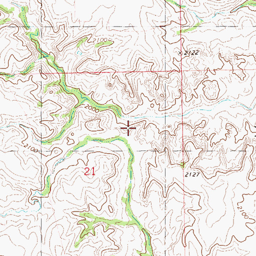 Topographic Map of Township of Poe (historical), ND