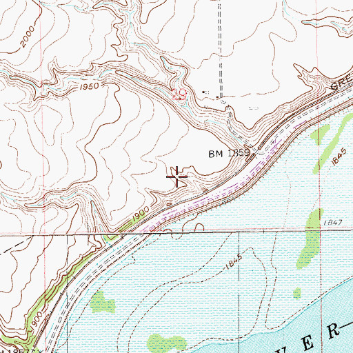 Topographic Map of Township of Williston, ND