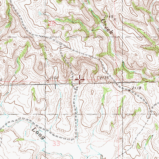 Topographic Map of Township of Truax, ND