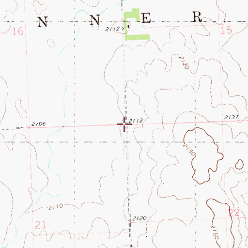 Topographic Map of Township of Banner, ND