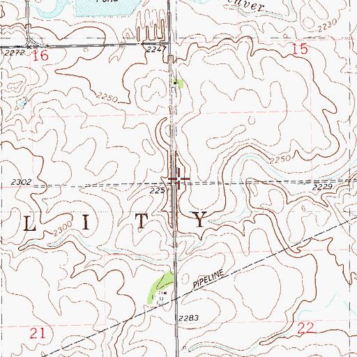 Topographic Map of Township of Equality, ND